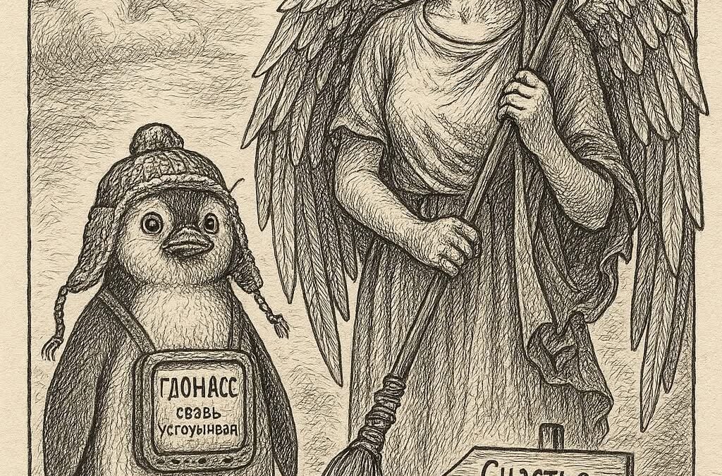 Крылья, метла и пингвин с ГЛОНАССом